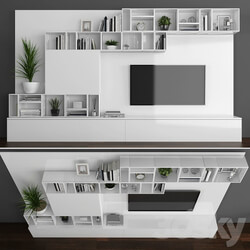 Tv stand set 085 3D Models 