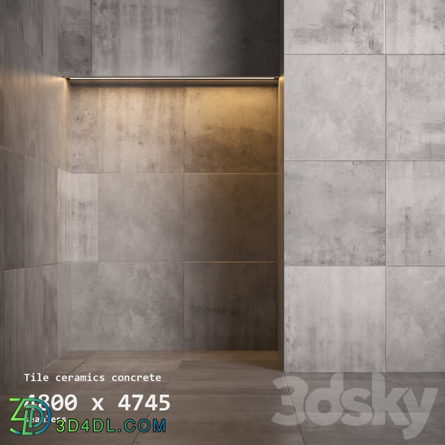 Tile concrete