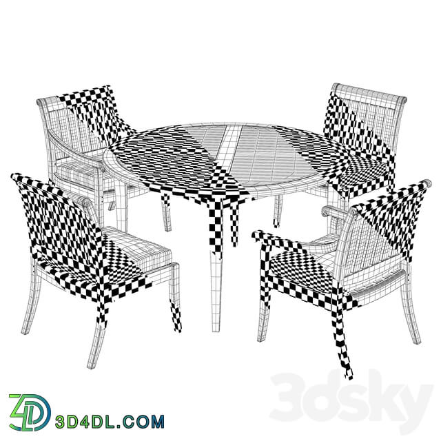 Table Chair Argento Side Chairs