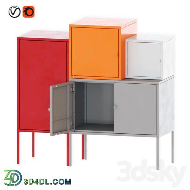 Sideboard Chest of drawer IKEA LIXHULT storage combination