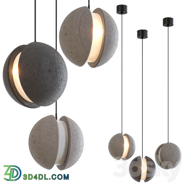 Bentu Design Moon Pendant Lamp Complication 1 3D Models