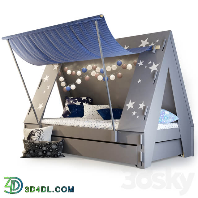 Children 39 s bed tent awning. TENTE by Mathy by Bols