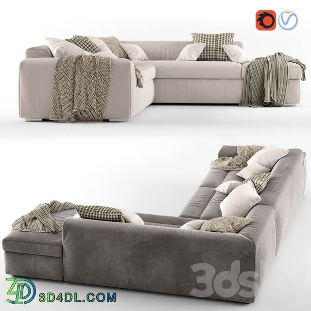 Corner sofa Biba Salotti Brad