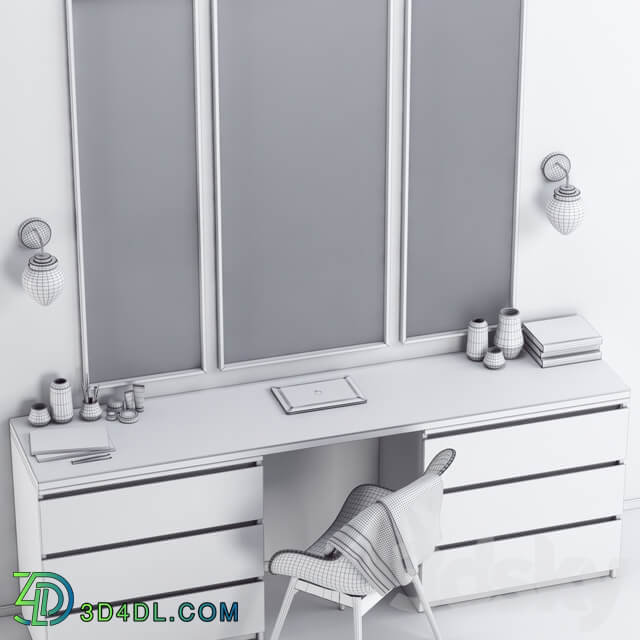 IKEA MALM Dressing Table 3D Models