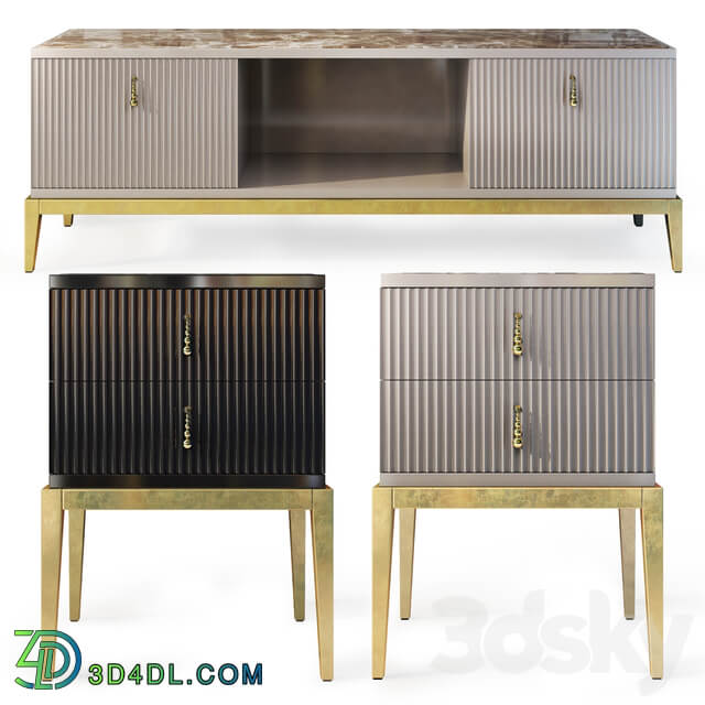 Sideboard Chest of drawer Chest TV stand and Sidney bedside table. Nightstand tv stand by Cavio Casa