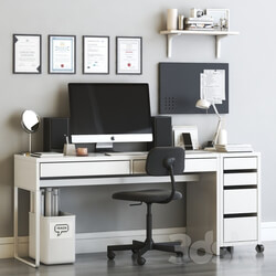 ikea micke scandinavian office workplace set 