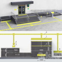 Adaptation of the entrance to the building for the disabled. Part 2 Other 3D Models 