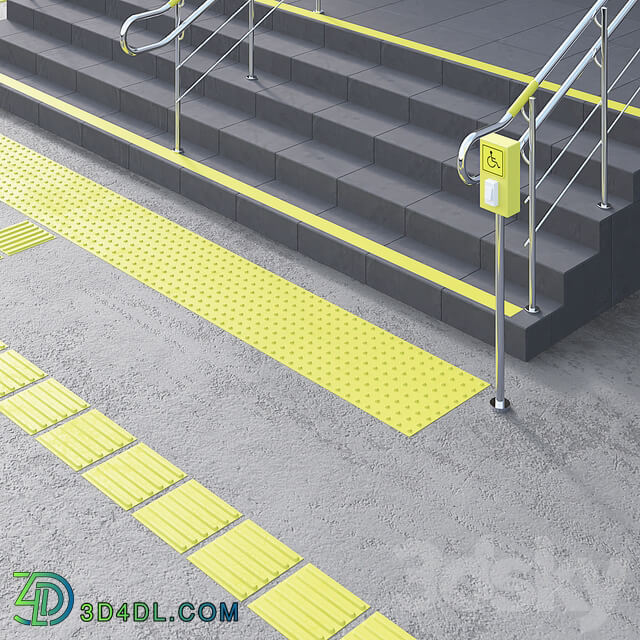 Adaptation of the entrance to the building for the disabled. Part 2 Other 3D Models