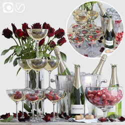 Champagne decorative set 