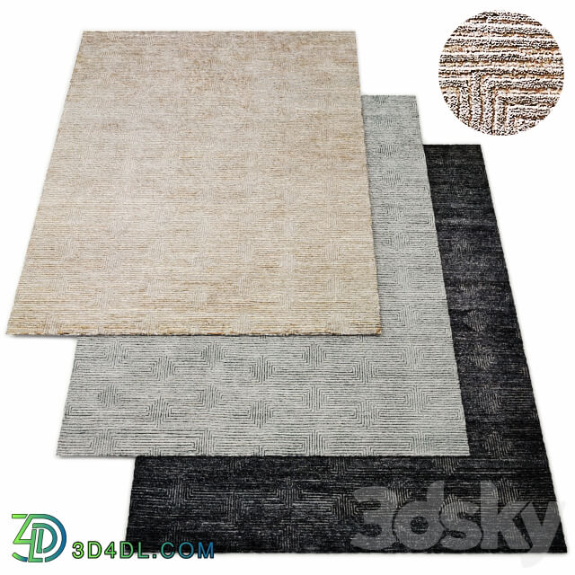 Labyrinth Hand Knotted Rug RH Collection