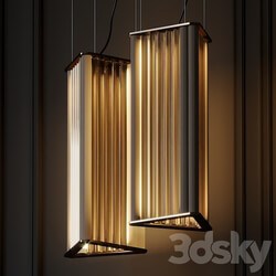 VeniceM Numa Pendant Light in Brass and Glass by Massimo Tonetto Pendant light 3D Models 