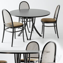 Table Chair Gebrueder Thonet Vienna Table and Chair 