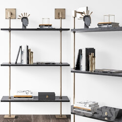 Shelving Marais 3 Tier by Paolo Moschino for Nicholas Haslam 3D Models 