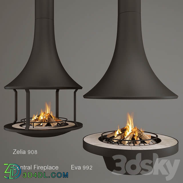 Two Fireplaces Zelia 908 and Eva 992