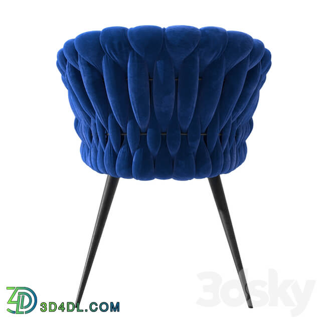 Chair with Armrest Knot Blue