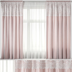 Curtains with lace 