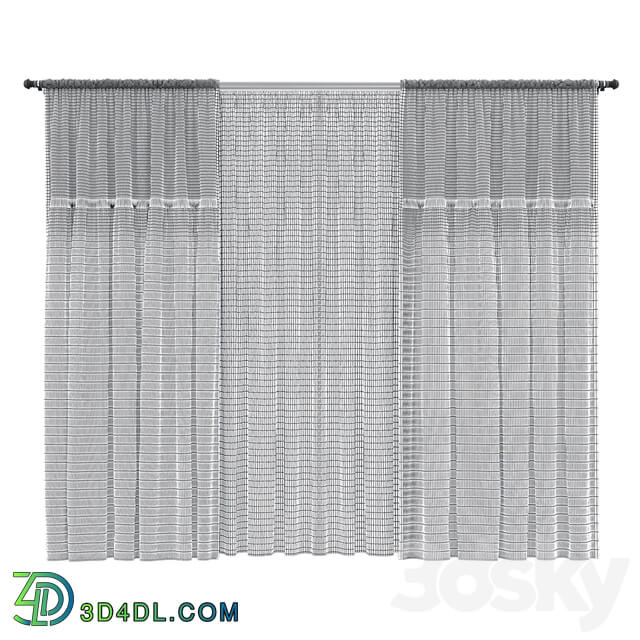 Curtains with lace