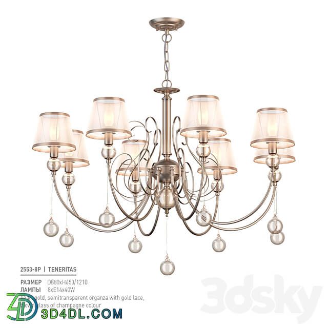 Favorite 2553 8P Pendant light 3D Models