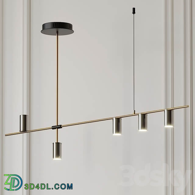 Nordic Light Luxury Long Chandelier Pendant light 3D Models