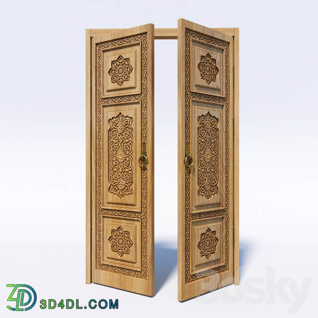 Oriental style door