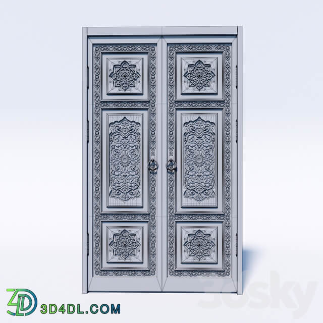 Oriental style door