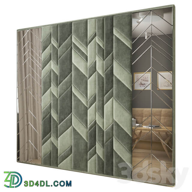 Headboard with a mirror Other 3D Models