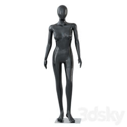 Female black mannequin in a standing pose 55 