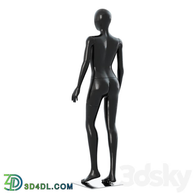 Female black mannequin in a standing pose 55