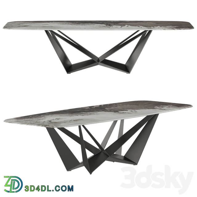 Cattelan Italia Skorpio Crystalart Dining Table