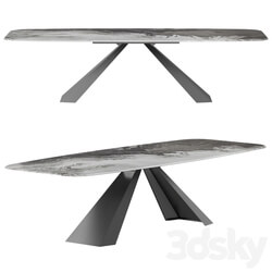 Cattelan Italia Eliot Crystalart Dining Table 