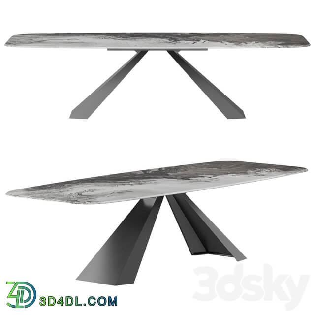 Cattelan Italia Eliot Crystalart Dining Table