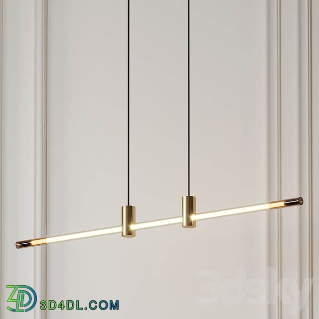 RA LED Line Linear Suspension By Alexandre Joncas Pendant light 3D Models