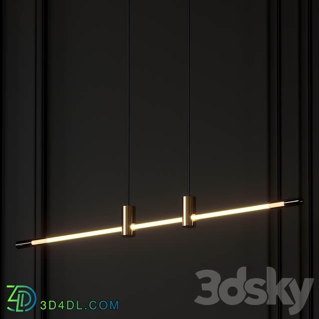 RA LED Line Linear Suspension By Alexandre Joncas Pendant light 3D Models