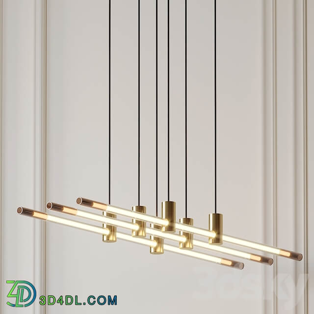 RA LED Line Linear Suspension By Alexandre Joncas Pendant light 3D Models