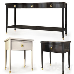 Chest console and nightstand Lacourte. Dresser nightstand by Williams Sonoma 3D Models 