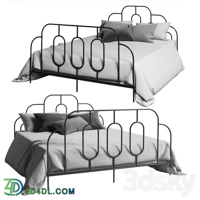 Bed Sheryl Metal Retro Standard Bed