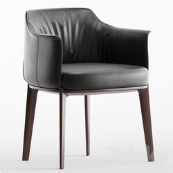 Poltrona Frau Archibald Leather easy chair 