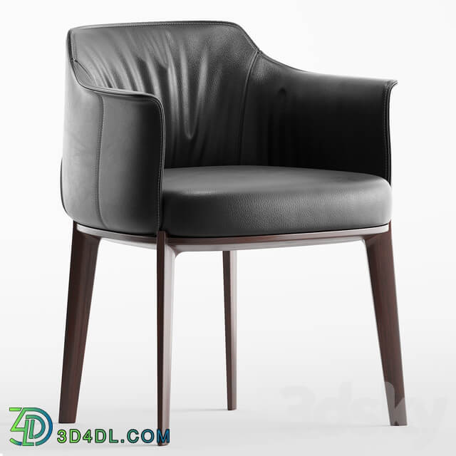 Poltrona Frau Archibald Leather easy chair