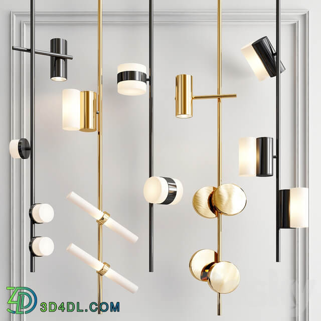 Rakumba Typography Pendant Collection Pendant light 3D Models