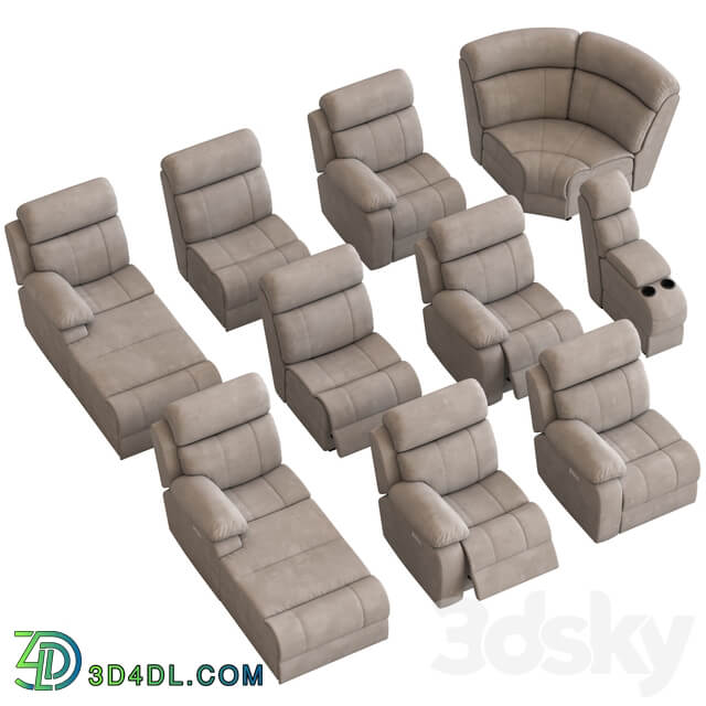 Modular Sofa with Foot lift