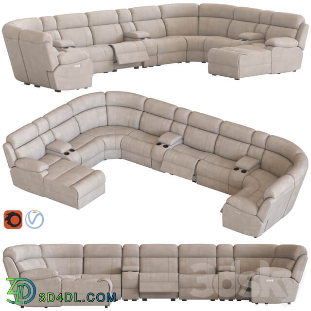 Modular Sofa with Foot lift