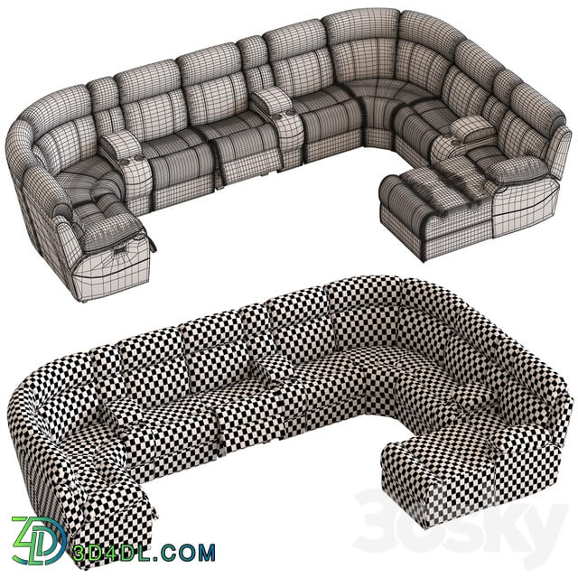 Modular Sofa with Foot lift