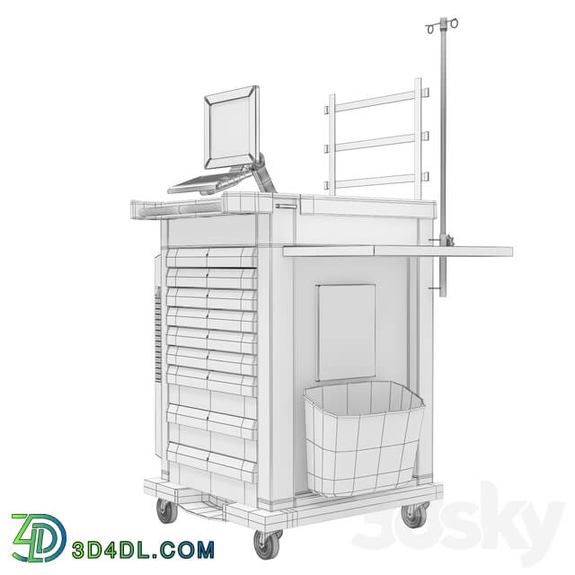 Anesthetic trolley 3D Models