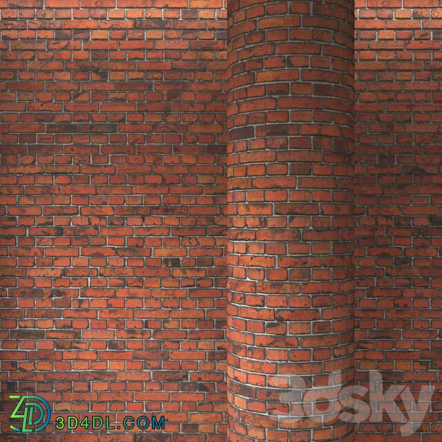 Brick red masonry