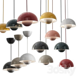 FlowerPot VP1 pendant BY VERNER PANTON Pendant light 3D Models 