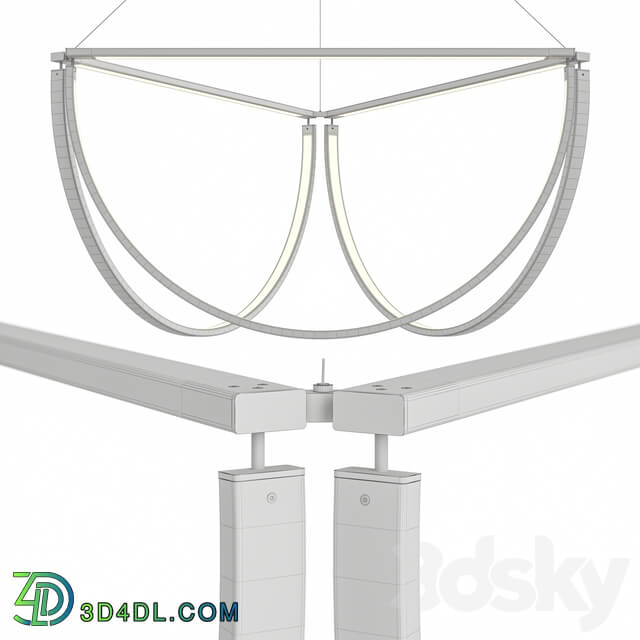 Chord Cluster Chanderlier by Studio Alex Allen Pendant light 3D Models