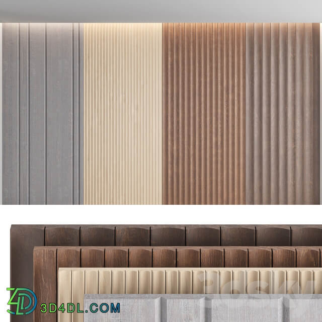 Wood panels set8