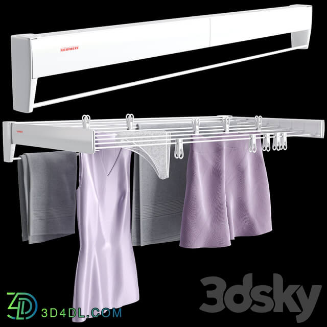 Bathroom accessories Clothes Dryer Leifheit Telegant 81 Protect Plus