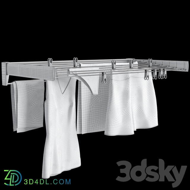 Bathroom accessories Clothes Dryer Leifheit Telegant 81 Protect Plus