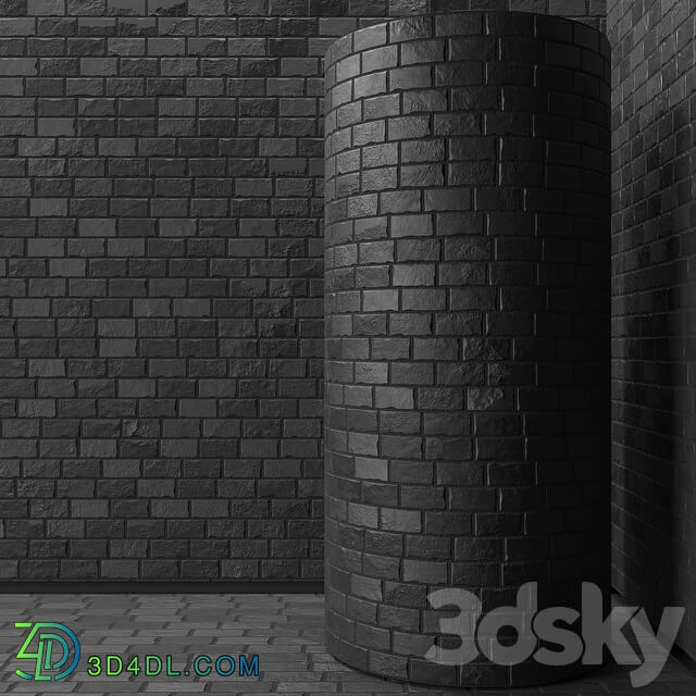 Stone black brick